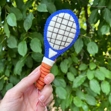 Load image into Gallery viewer, Tennis Racquet Felt Wool Christmas Ornament