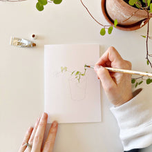 Load image into Gallery viewer, Potted plants paintable notecards