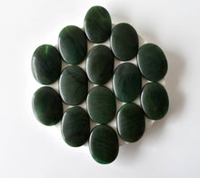 Load image into Gallery viewer, Palm Stone | Green Jade | Thumb Crystal | Pocket Gemstone: Thumb Indent (Worry Stone)