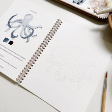 Load image into Gallery viewer, Seaside watercolor workbook