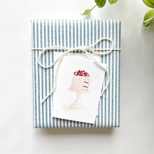 Load image into Gallery viewer, Pink cake mini notecard