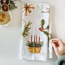 Load image into Gallery viewer, Yuletide tea towel