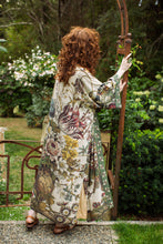 Load image into Gallery viewer, Love Grows Wild Floral Bamboo Kimono Duster Robe with Bees