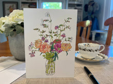 Load image into Gallery viewer, Peonies & Catchflies - card