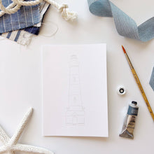 Load image into Gallery viewer, Seaside paintable notecards