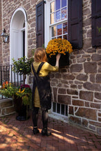 Load image into Gallery viewer, Linen Pinafore ( Japanese Apron): One Size ( US 14 and up or for oversized/loose look) / Stripe