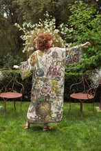 Load image into Gallery viewer, Love Grows Wild Floral Bamboo Kimono Duster Robe with Bees