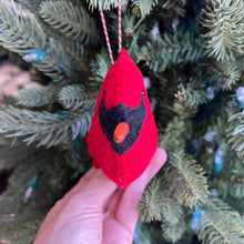 Load image into Gallery viewer, Large Cardinal Felt Wool Christmas Ornament