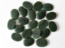 Load image into Gallery viewer, Palm Stone | Green Jade | Thumb Crystal | Pocket Gemstone: Thumb Indent (Worry Stone)
