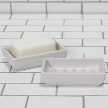 Load image into Gallery viewer, Luna Ceramic Soap Dish - Rect - Matte White