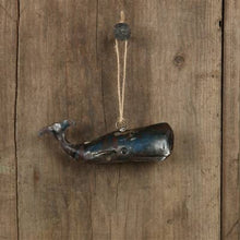 Load image into Gallery viewer, Reclaimed Metal Ornament - Whale