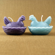 Load image into Gallery viewer, Handmade Vintage Hen Beeswax Candle: Celadon