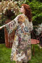Load image into Gallery viewer, Love Grows Wild Floral Bamboo Kimono Duster Robe with Bees