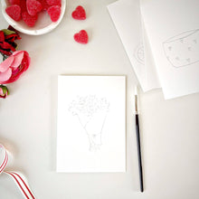 Load image into Gallery viewer, Love sweet love paintable notecard