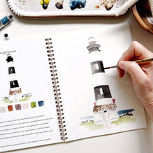 Load image into Gallery viewer, Seaside watercolor workbook