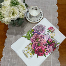 Load image into Gallery viewer, Peak Peonies - Tea Towel
