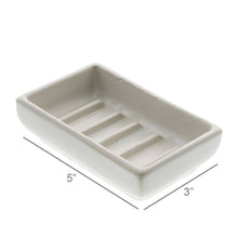 Load image into Gallery viewer, Luna Ceramic Soap Dish - Rect - Matte White