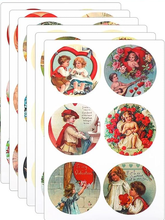 Load image into Gallery viewer, Vintage Repro Valentine Card with Envelope & Seal Set 4"x6"