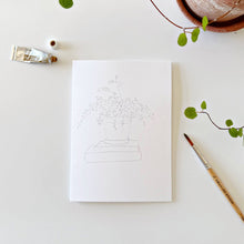 Load image into Gallery viewer, Potted plants paintable notecards