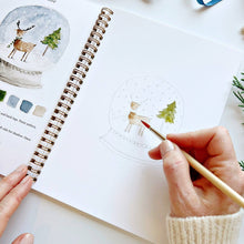 Load image into Gallery viewer, Winter watercolor workbook