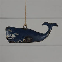 Load image into Gallery viewer, Reclaimed Metal Ornament - Whale