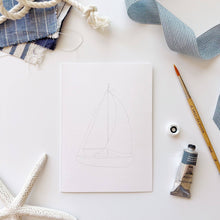 Load image into Gallery viewer, Seaside paintable notecards