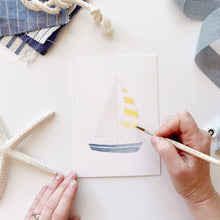 Load image into Gallery viewer, Seaside paintable notecards