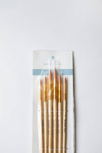Load image into Gallery viewer, Round Tip Watercolor Brush Set -- 6 piece