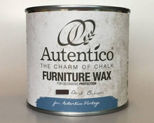 Load image into Gallery viewer, Autentico Colored Furniture Wax 250 ml Dark Brown