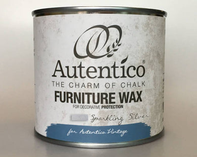 Autentico Metallic Furniture Wax 250 ml Sparkling Silver