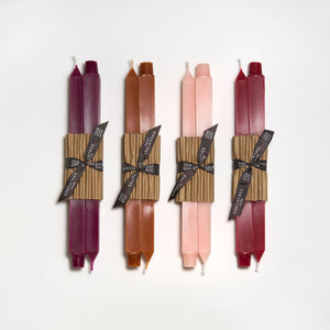 12" Square Taper Candles: Antique