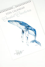 Load image into Gallery viewer, 2026 Watercolor Coastal Creatures wall calendar