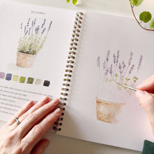 Load image into Gallery viewer, Garden watercolor workbook