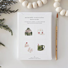 Load image into Gallery viewer, Warm + cozy paintable notecard