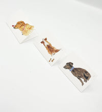Load image into Gallery viewer, "Friends" mini enclosure card &amp; envelope watercolor golden