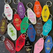 Load image into Gallery viewer, CUSTOM Motel Key Fobs, Single Sided