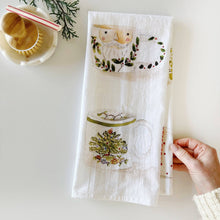 Load image into Gallery viewer, Christmas mugs tea towel