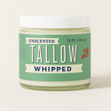 Load image into Gallery viewer, Unscented Whipped Tallow – All-Natural Moisturizer | Pure Beef Tallow Cream for Face &amp; Body |Lady May Handmade, Preservative-Free Skincare: 9oz