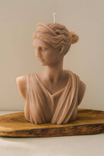 Load image into Gallery viewer, Artemis Bust Candle Greek Goddess Soy Wax Statue: Grey / Unscented