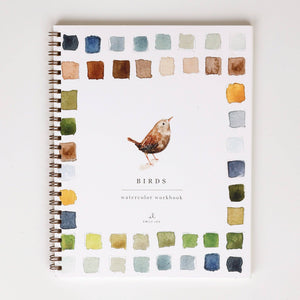 Birds watercolor workbook