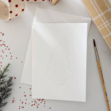 Load image into Gallery viewer, Gingerbread paintable notecards