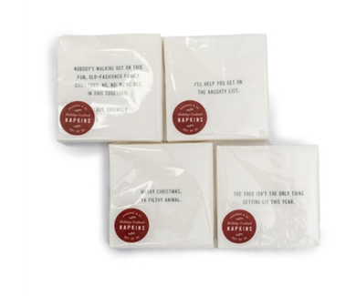 Holiday Cocktail Napkins - Assorted Set of 12 Packs