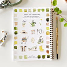 Load image into Gallery viewer, Garden watercolor workbook