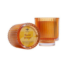 Load image into Gallery viewer, Glass Candles – Pure Beeswax – Garden Party Collection: Neroli Orange