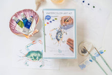 Load image into Gallery viewer, Watercolor Art Kit- Blue Claw Crab