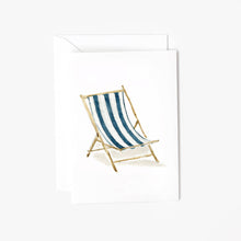 Load image into Gallery viewer, Beach chair mini notecard