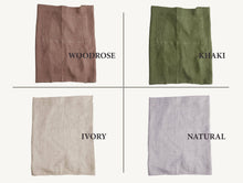 Load image into Gallery viewer, Linen japanese apron in various colors: Deep green