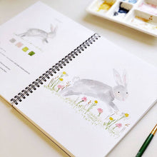 Load image into Gallery viewer, Animals watercolor workbook