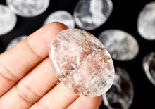 Load image into Gallery viewer, Palm Stone | Crystal Quartz |Thumb Crystal | Pocket Gemstone: Flat Back Side(Flat Stone)