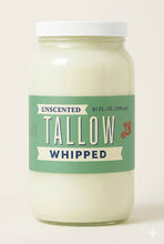Load image into Gallery viewer, Unscented Whipped Tallow – All-Natural Moisturizer | Pure Beef Tallow Cream for Face &amp; Body |Lady May Handmade, Preservative-Free Skincare: 9oz